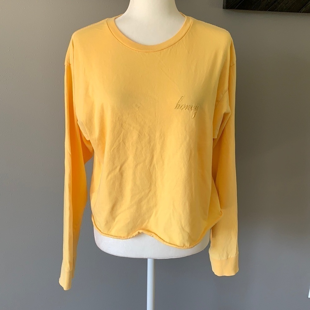PacSun J. Galt Embroidered Honey Crop Top
